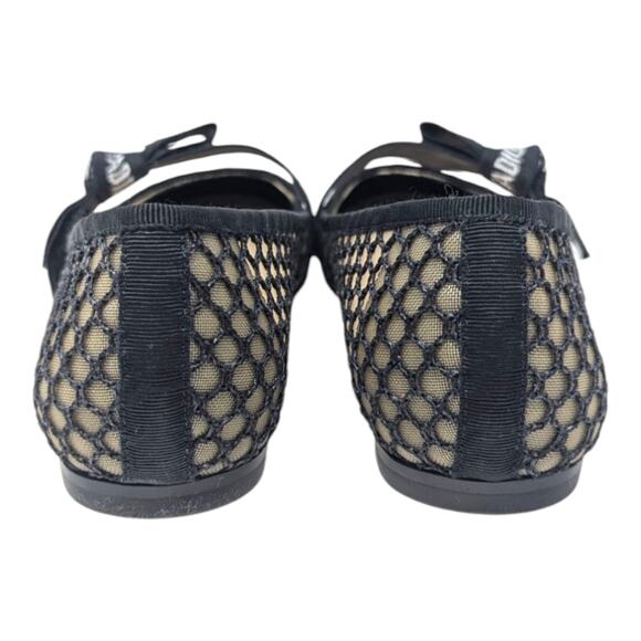 Christian Dior Miss J'Adior Ribbon Mesh Lace Ballet Flat Mary Jane 8.5 | 8 - Picture 7 of 13